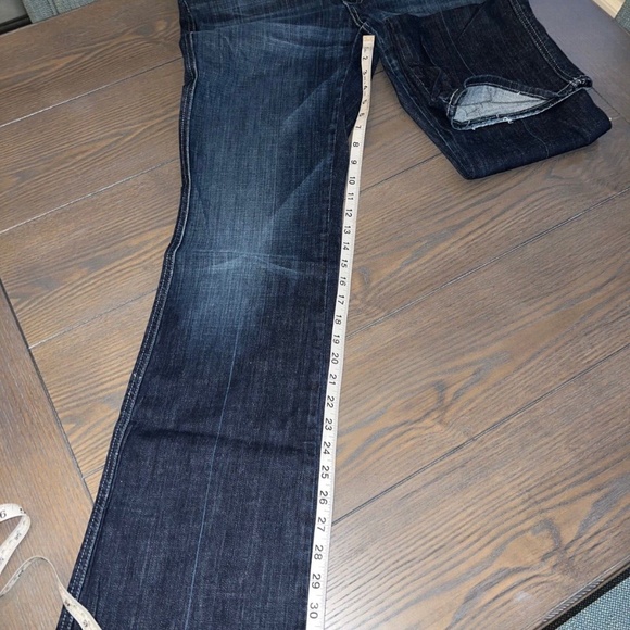 7 For All Mankind A Frame Jeans Womens 32 Dark Wash Denim Blue Bootcut NEW - Picture 5 of 8